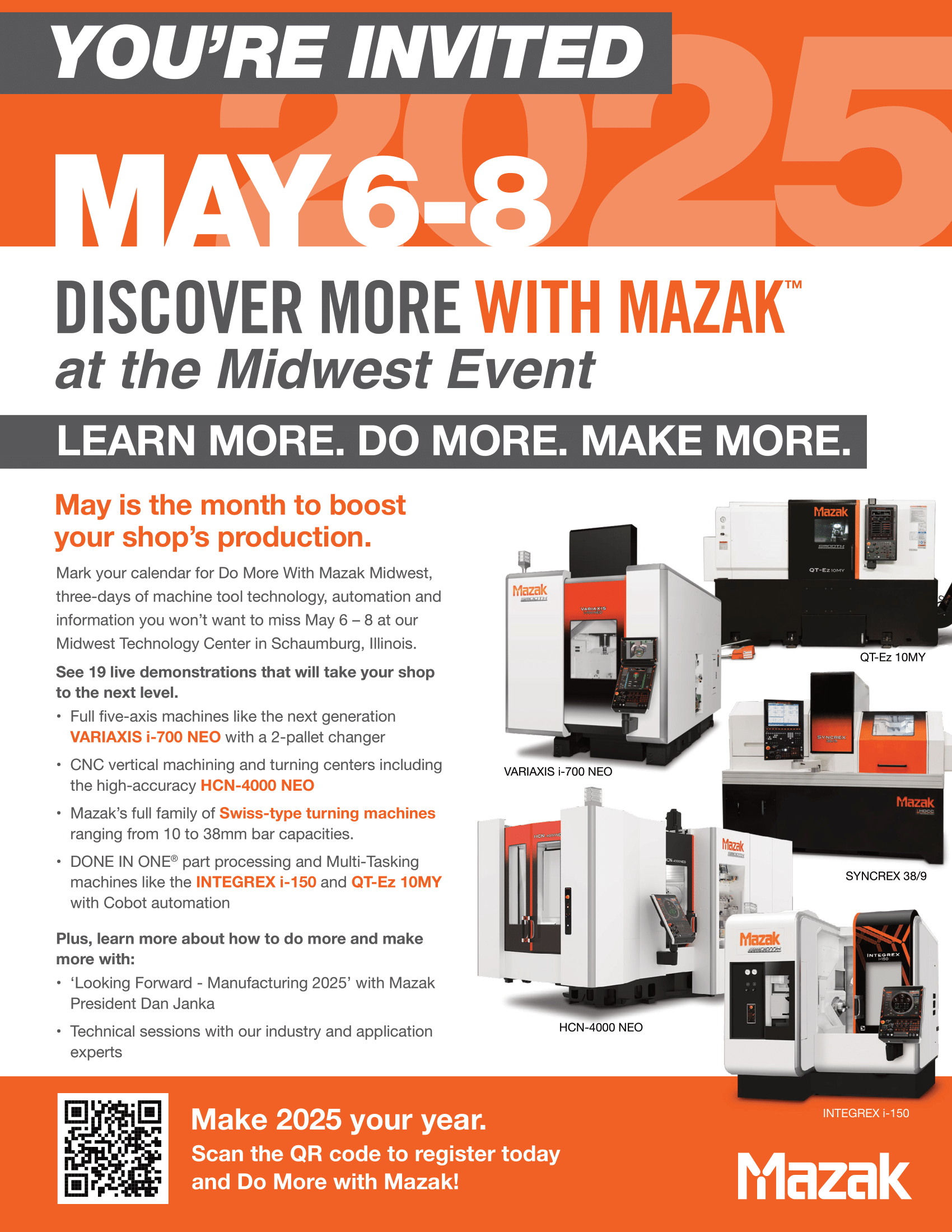 Mazak 5.6.25 event