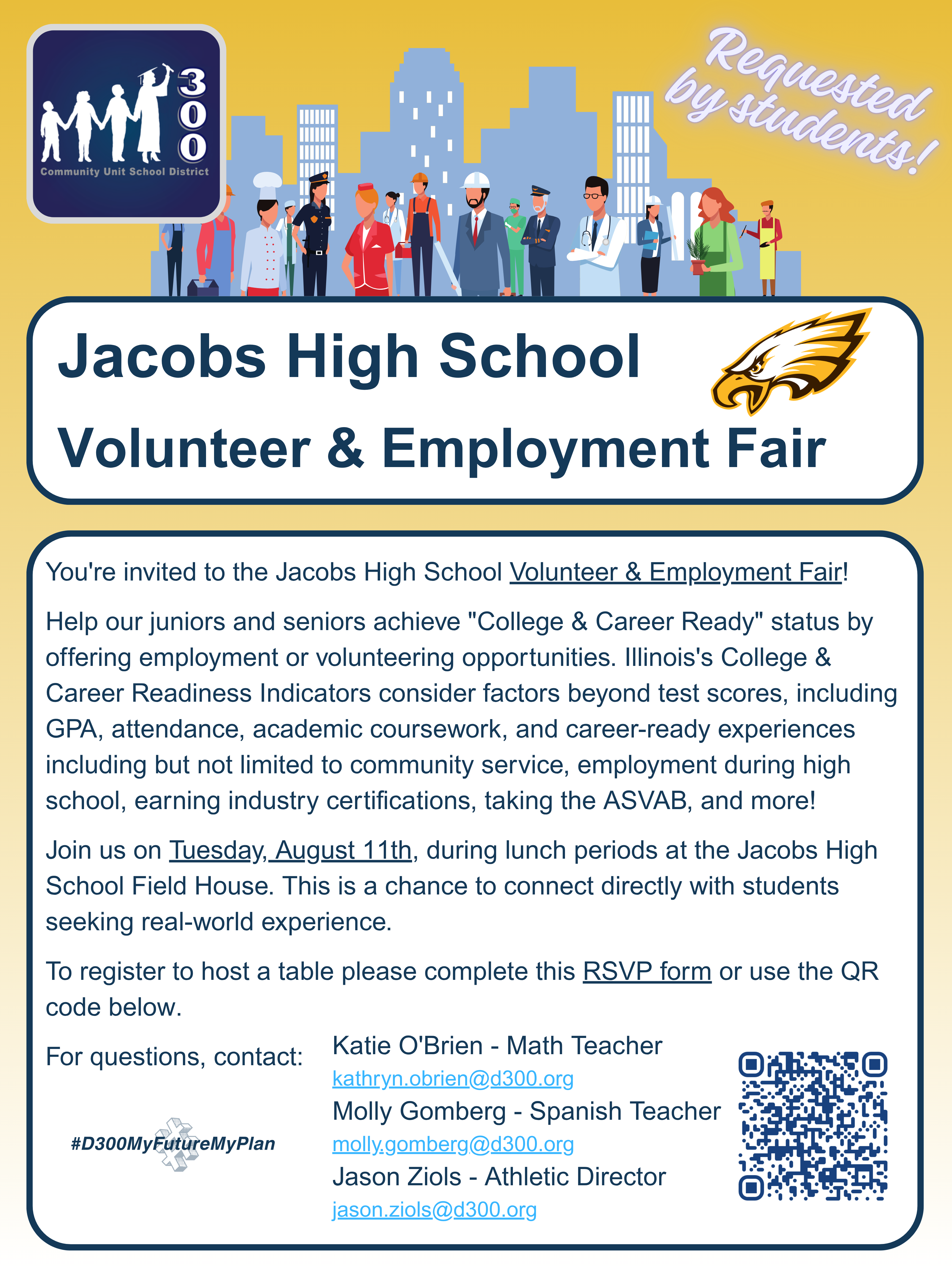 Jacobs High School Volunteer Fair 2026