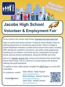 Jacobs High School Volunteer Fair 2026