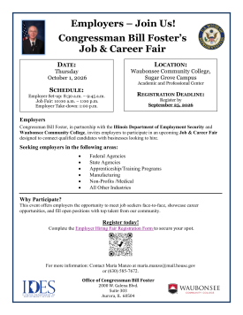 Foster Hiring Fair