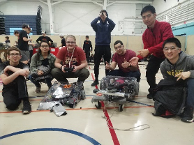 Students participating in Robot Rumble 2020.