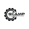 GCAMP logo. Black and white.